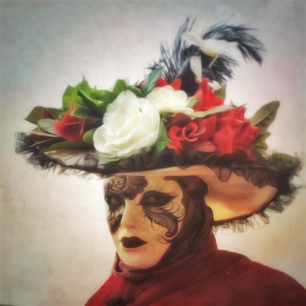 In maschera. Carnaval de Venezia 2016.  Iphone6, handy photo, stackables, icolorama, snapseed.