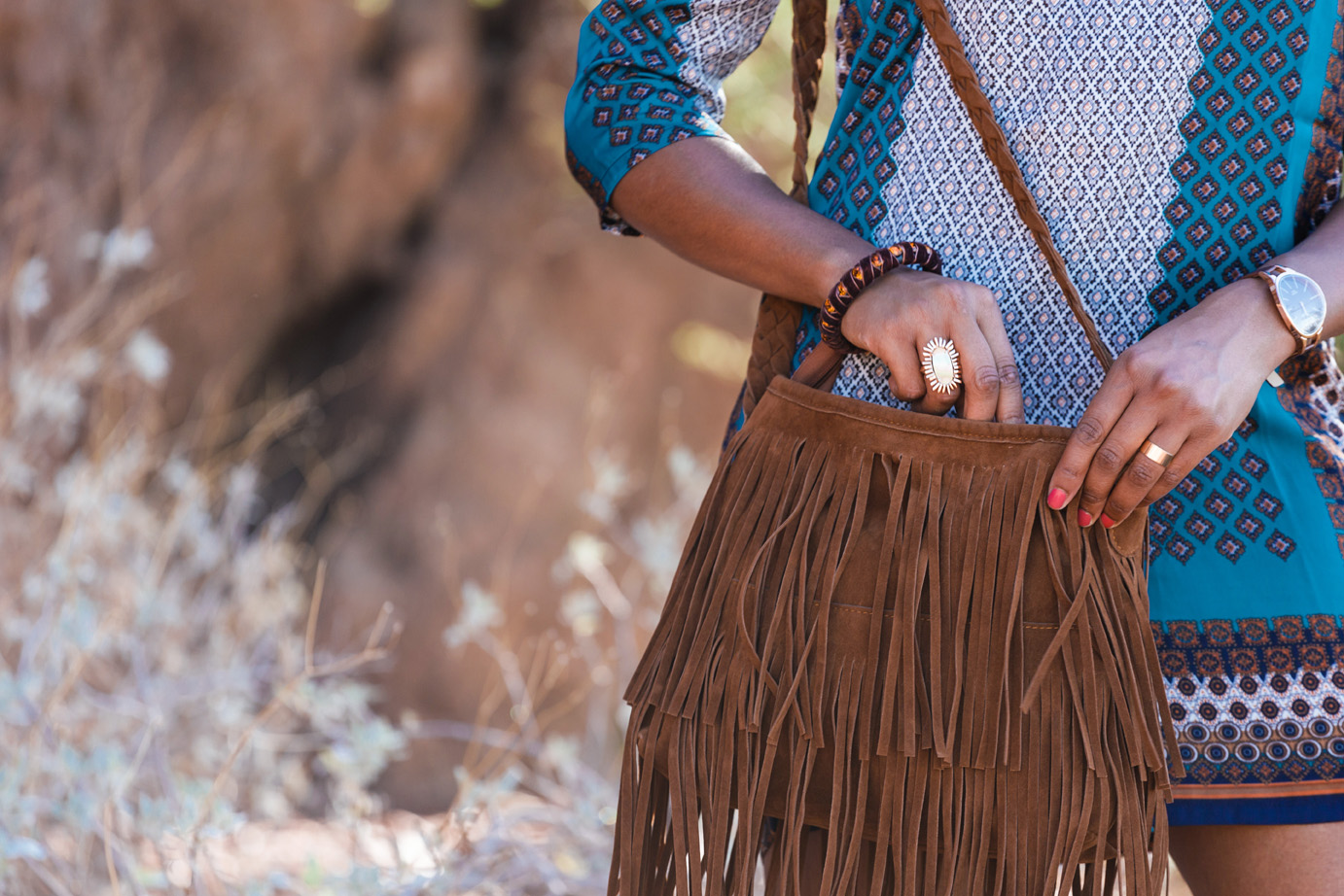 what to wear with a fringe purse