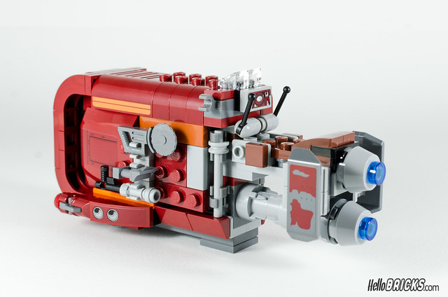 REVIEW LEGO Star Wars 75099 Rey's Speeder 15 - HelloBricks