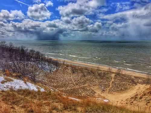 sky lake seascape beach apple nature water grass weather clouds spring sand waves michigan dunes shoreline scenic iphone iphoneography