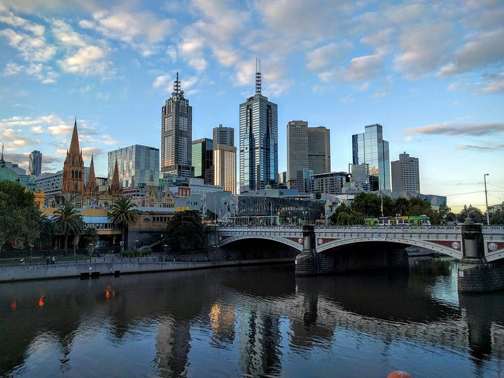 Cityscape of Melbourne City 