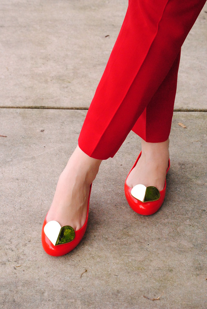 Melissa heart shoes in red