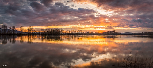 sunset panorama france clouds landscape eau pentax hiver rhône nuages paysage coucherdesoleil saône pentaxk3ii