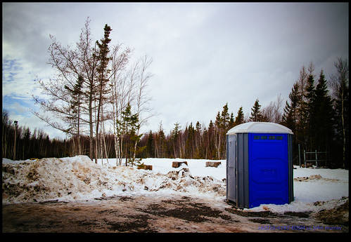 blue trees snow canada toilet newbrunswick moncton riverview portaloo 2016 winterwonderlandpark