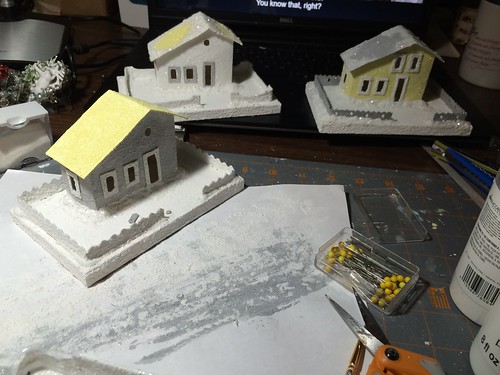 grey and yellow Putz houses