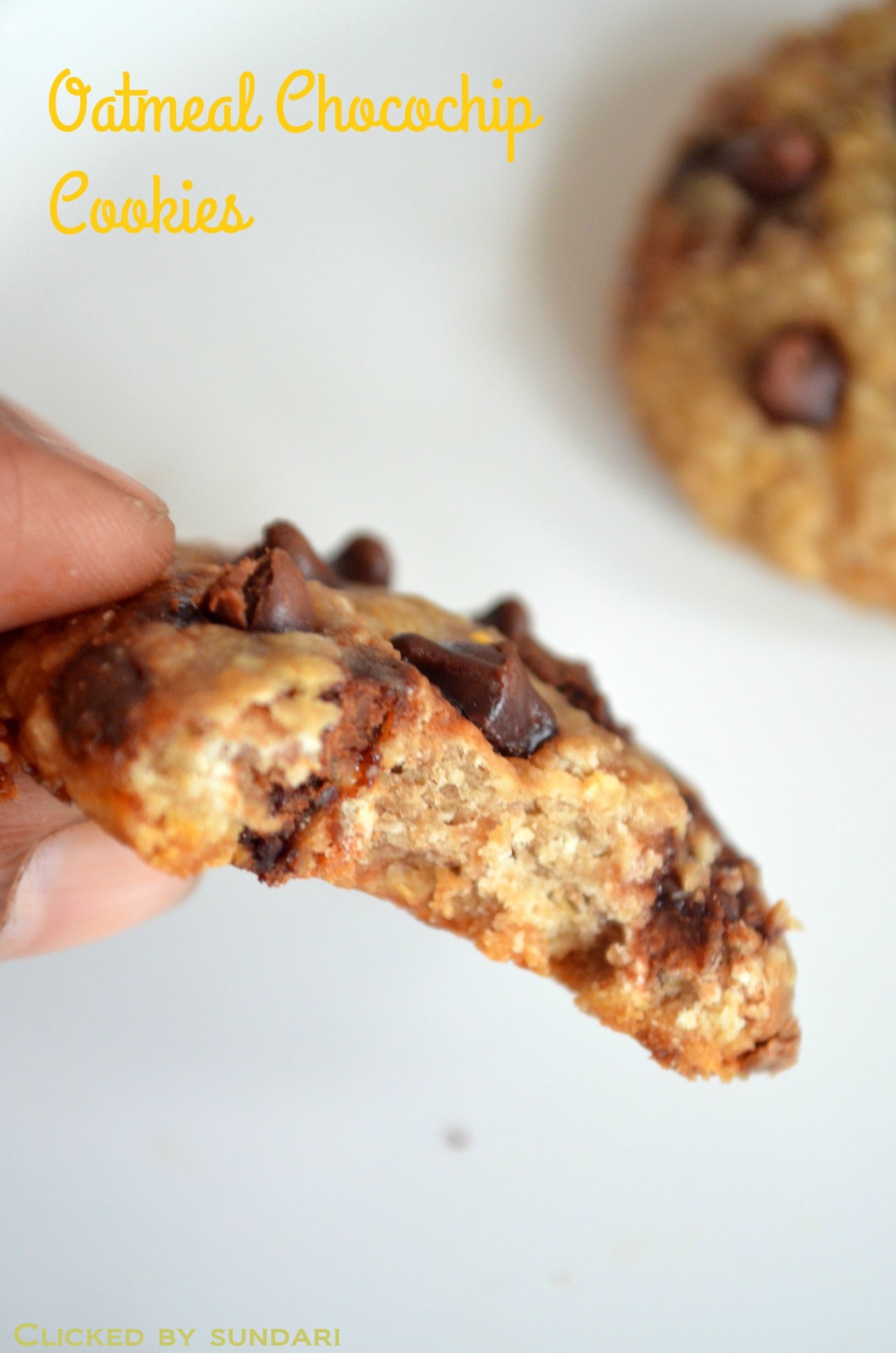 Eggless Oatmeal Cookies Recipe - How to make egg free oatmeal cookies in cooker