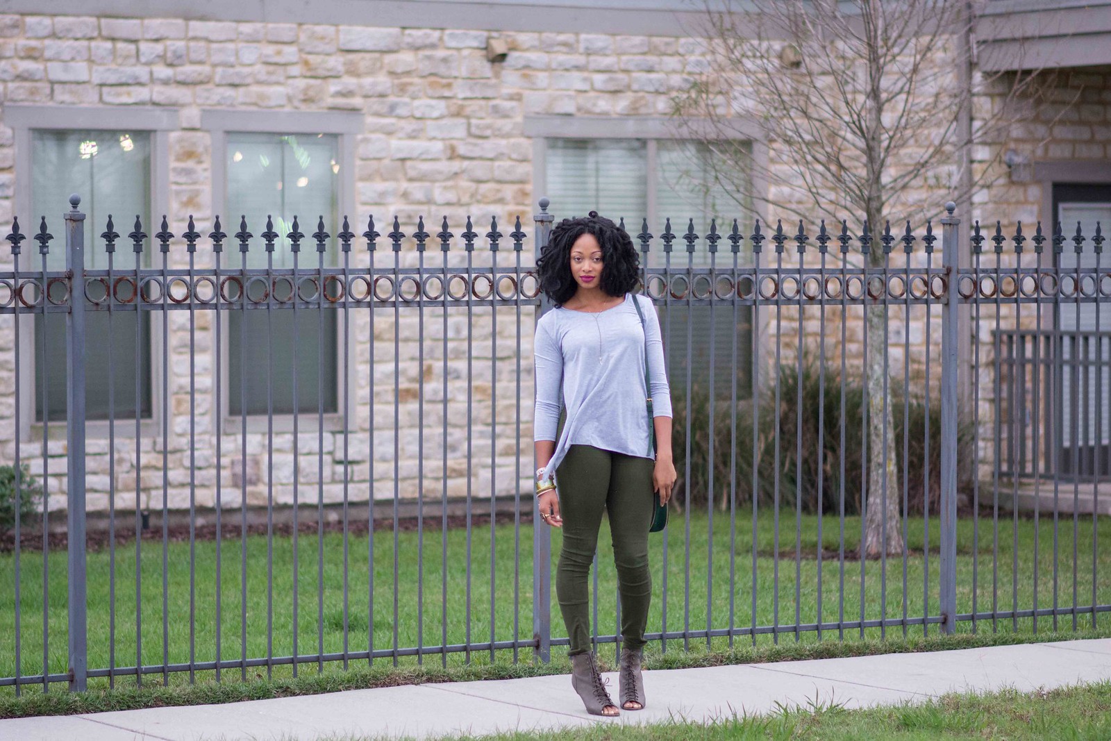 how to style khaki booties