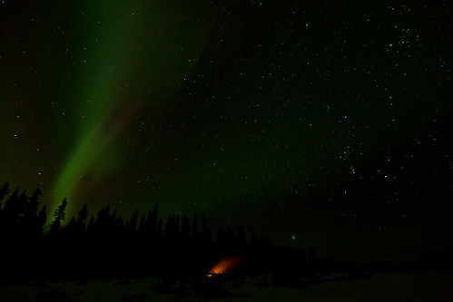 020716 - Orion and some early Aurora watch over the fire