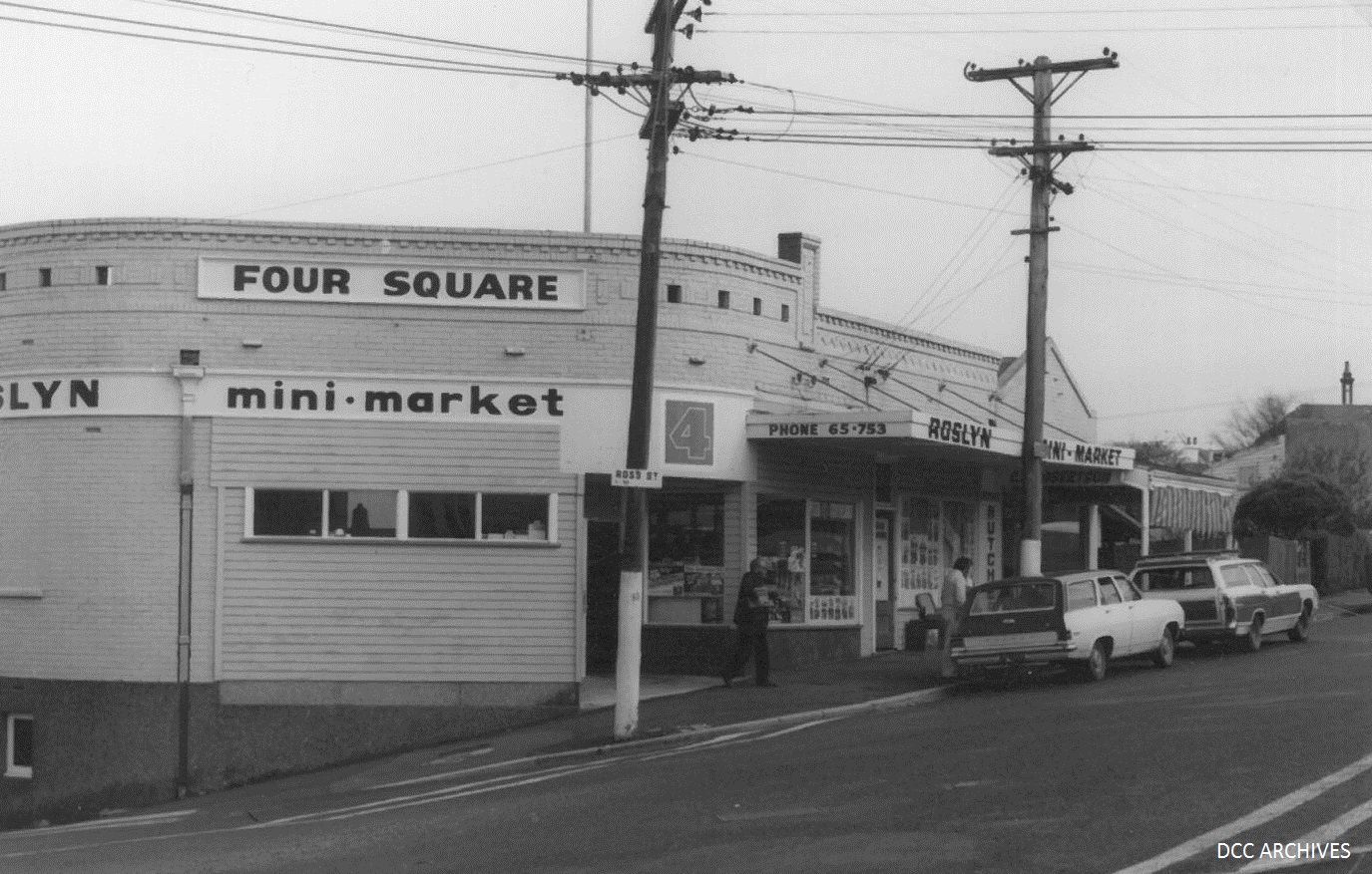 Roslyn Mini Market, corner of Ross Street and Highgate c1970s
