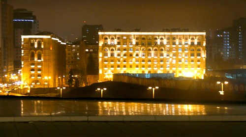 urban streets architecture night buildings cityscape landmark baku azerbaijan urbanarchitecture panasoniclumix fz1000