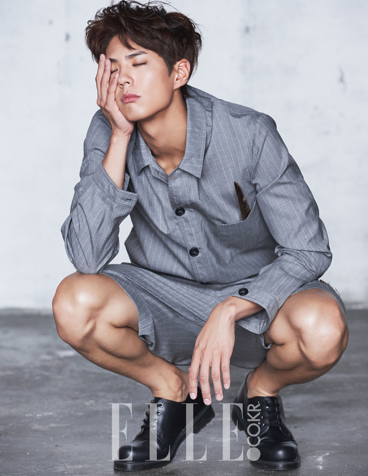 Park Bo Gum - Elle Magazine August Issue '15 - Korean photoshoots