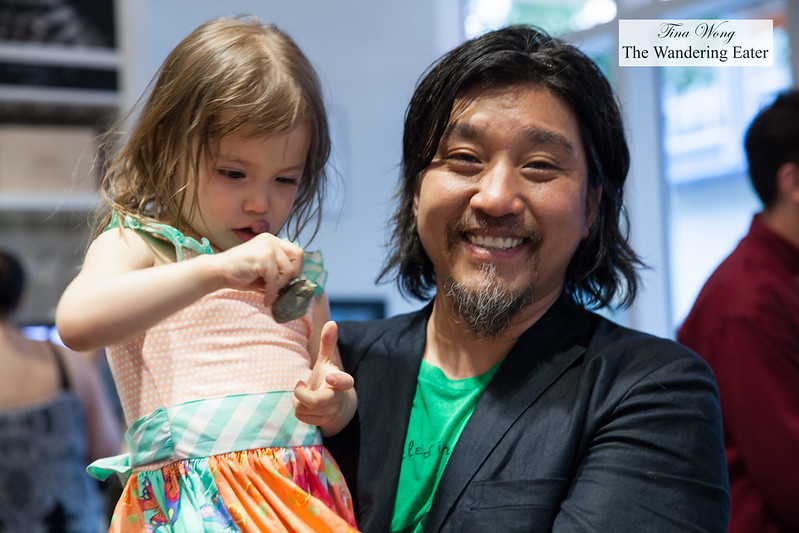 Chef Edward Lee and his daughter