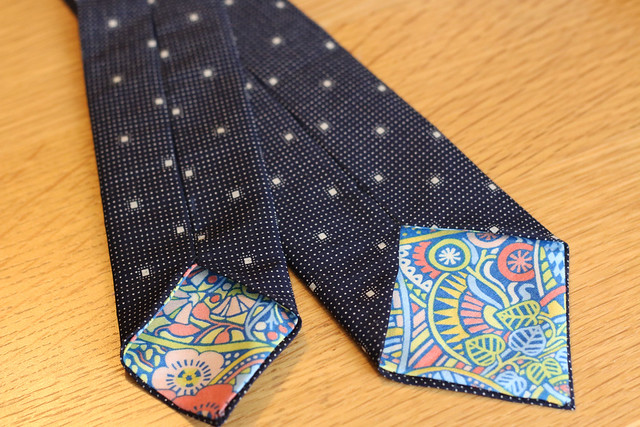 Handmade Tie using Purl Soho free pattern