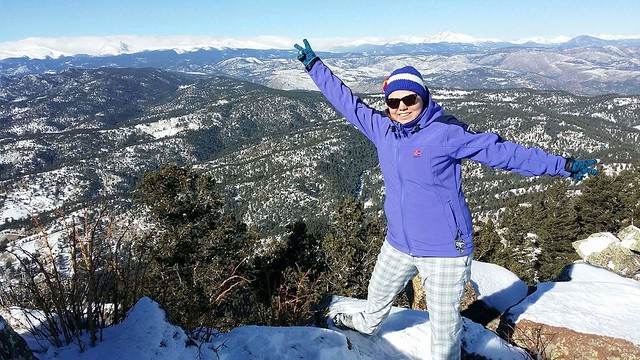 Jenni on South Boulder Peak