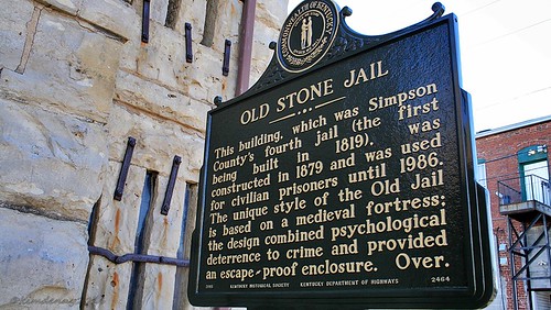franklin kentucky historic jail historicalmarker nationalregisterhistoricplaces oldstonejail nrhp simpsoncounty