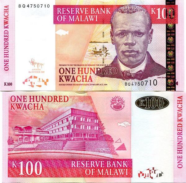 100 Kwacha Malawi 2009