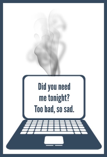 laptop smoke