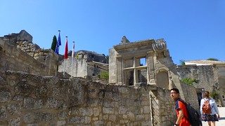 Les Baux de Provence castle town with KZ