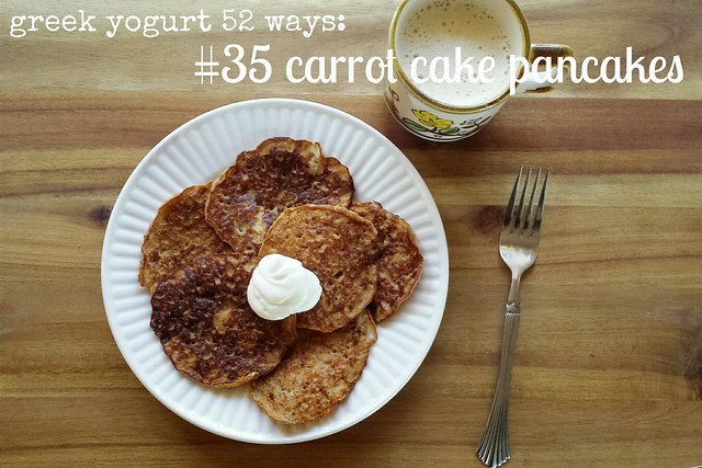 greek yogurt 52 ways: # 35 carrot cake pancakes