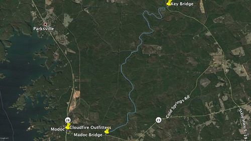 Turkey and Stevens Creeks Paddle Route