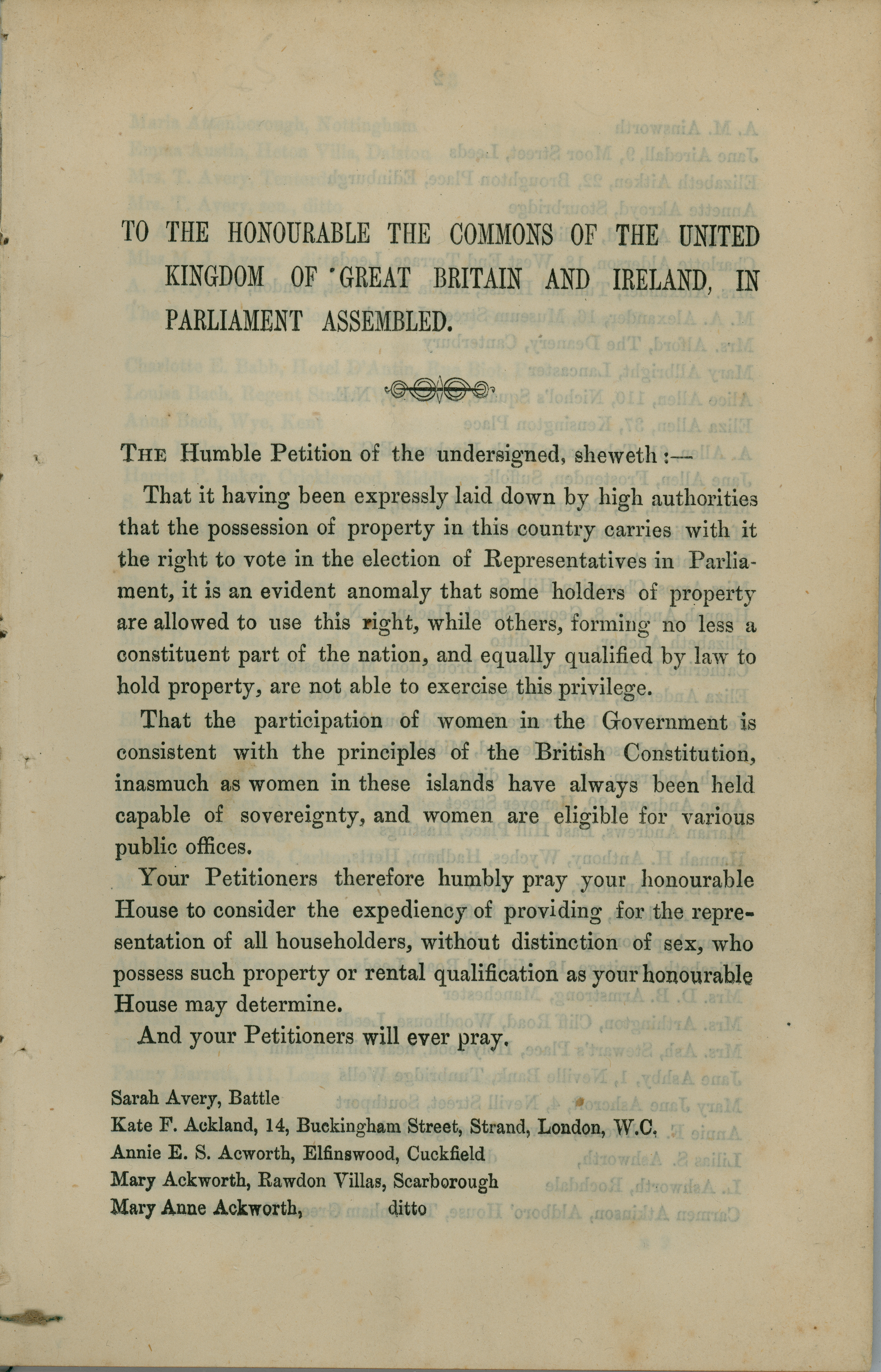 pamphlet copy of 1866 petition