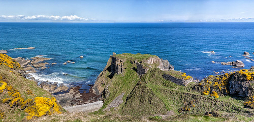 castle ruin cliffs stitched moray morayfirth morayshire findlatercastle canon50mmstm