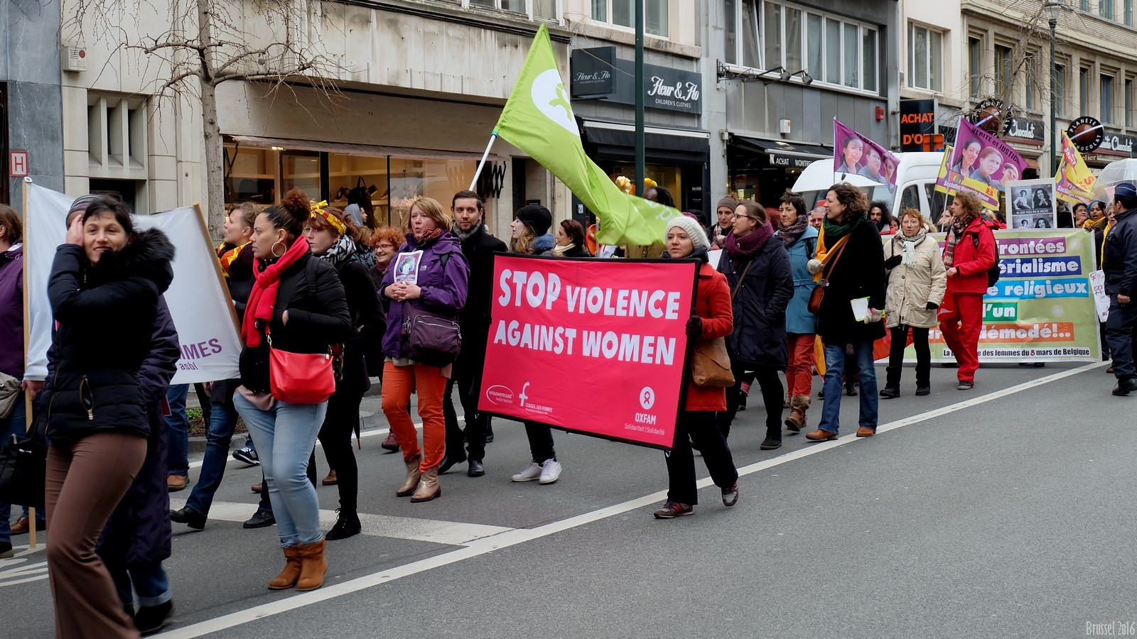 International Women&quot;s Day Demonstration, Brussel, Belgium