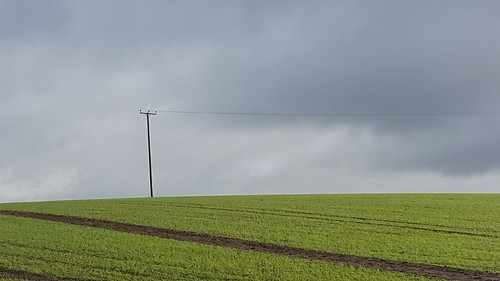 winter sky field clouds suffolk telegraphpole lavenham