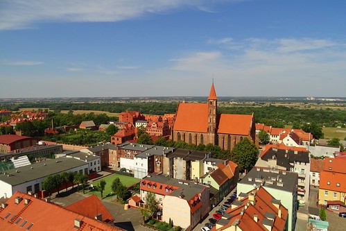 roof summer building tower church architecture landscape town view poland polska culm kulm chełmno