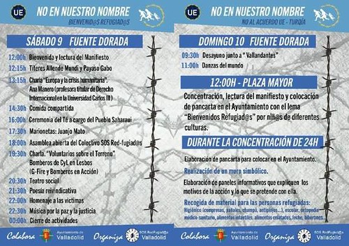 SOS Refugiados Valladolid. Programa