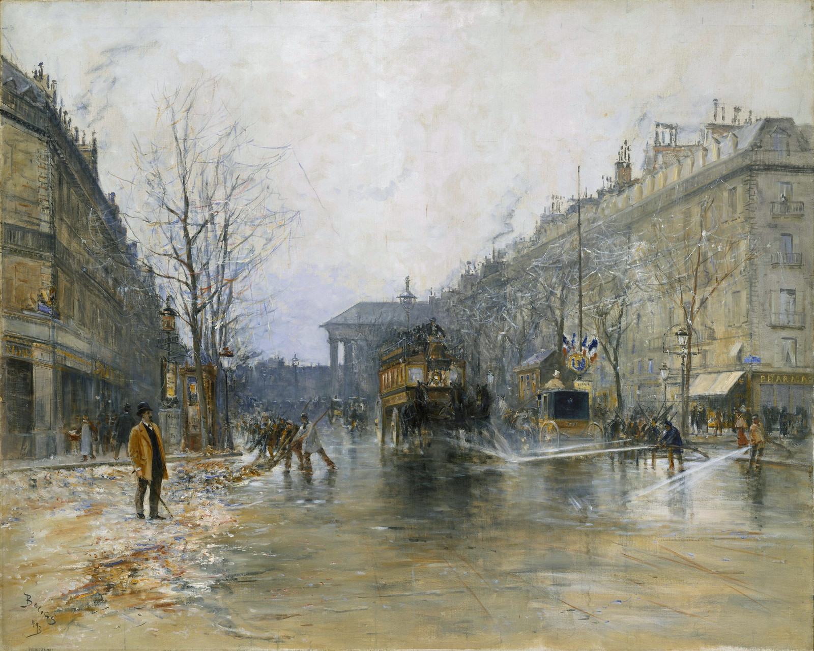 Paris Street Scene by Frank Boggs, 1893