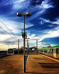Sky & trains #perth #perthisok #perthlife #amazing_wa #icwest  #clouds #cloudporn #iphoneonly #westisbest  #thisiswa #train #transperth #sky #iphone6  #australiagram #iphoneonly #perthliving