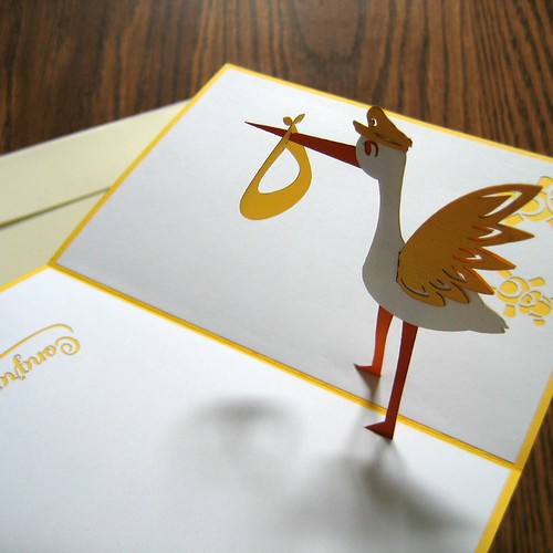LovePop Cards - Yellow Stork Interior