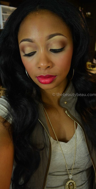 natural makeup with pink lips baton rouge beauty blogger