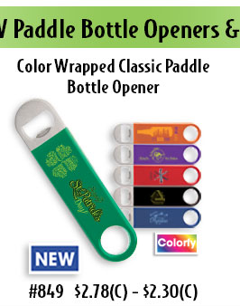 Illini Color Wrapped Classic Paddle Bottle Opener