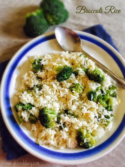 Broccoli Rice Recipe for Babies, Toddlers and Kids2