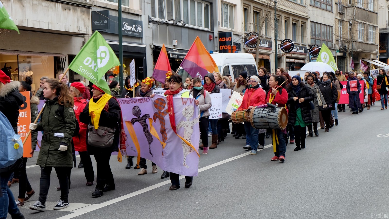 International Women&quot;s Day Demonstration, Brussel, Belgium