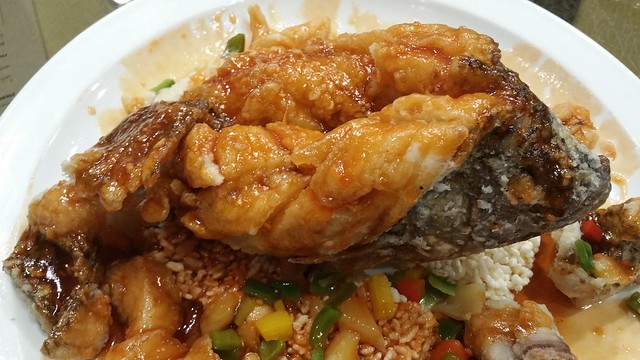 2016-Feb-24 Fortune House - deep fried tilapia in sweet and sour sauce