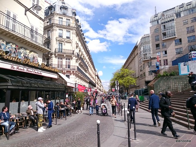 Rue Montorgueil streets of Paris
