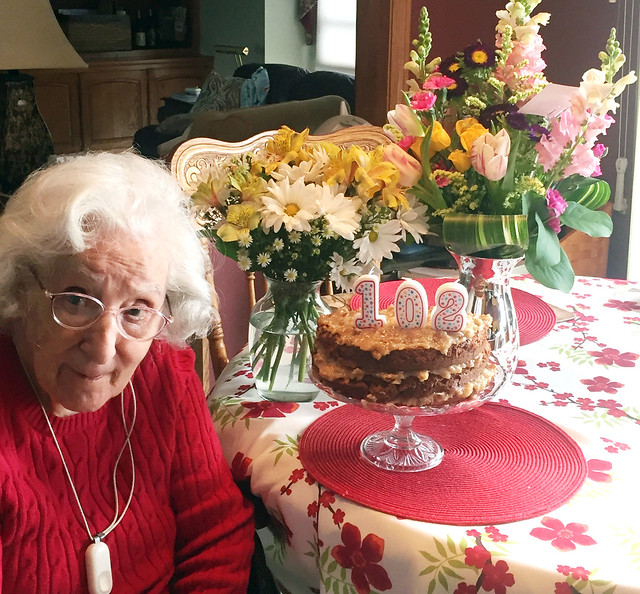 My Italian grandmother and her German chocolate cake