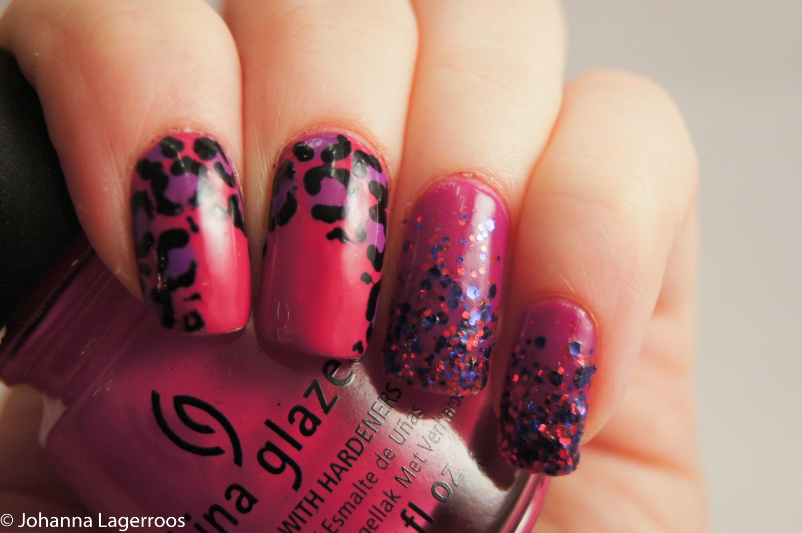 leopard and glitter