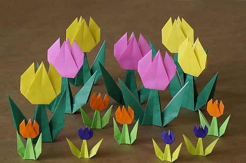 Origami Tulip (Taiko Niwa)