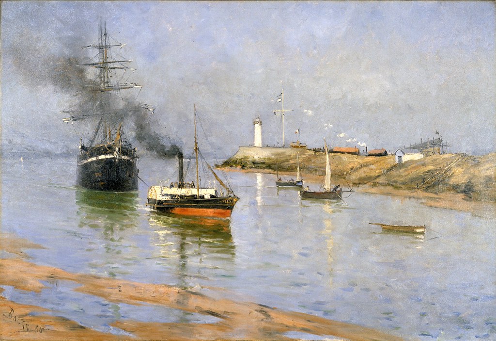 The Harbor at Honfleur by Frank Myers Boggs