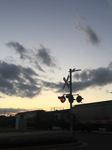railroad sunset crossing trains unionpacific