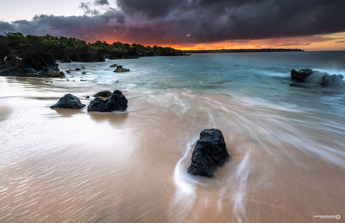 ocean beach water vancouver clouds sunrise sand rocks maui lavafields jasondarr