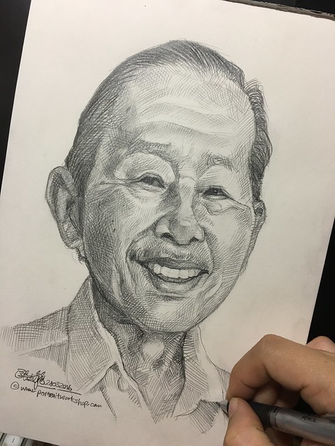 Portrait in pencil.....