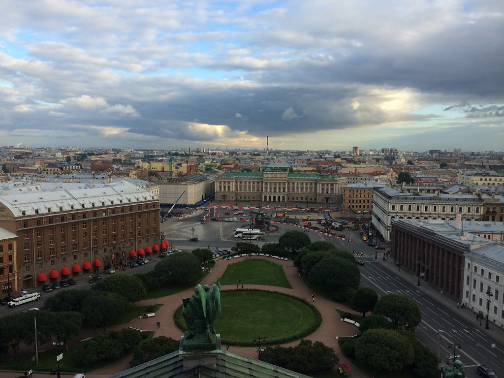 The view from the Isaac's Cathedral 