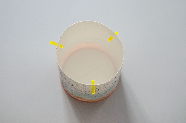 DIY Maceta efecto cerámica