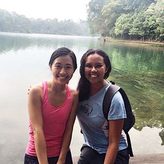 Girls who exercise together, stay fit together. It's always epic when you encounter michevious monkeys and meandering monitor lizards along the way. #misadventures #hikingadventures #urbanjungle