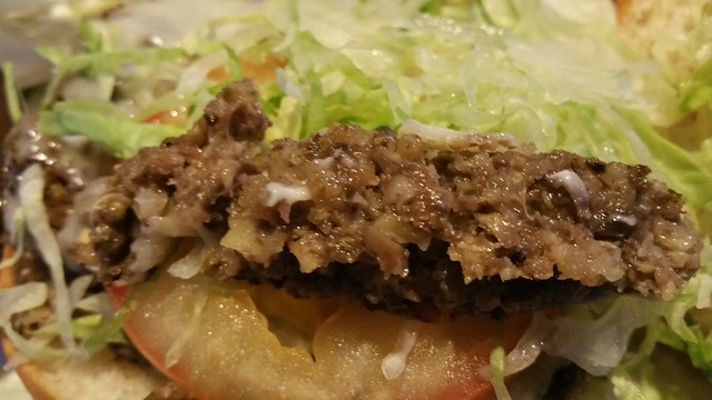 2016-Mar-1 Original Joes (Robson) - quinoa mushroom burger patty closeup